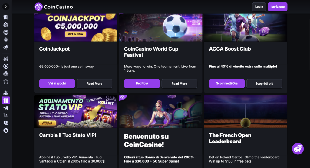 Bonus CoinCasino